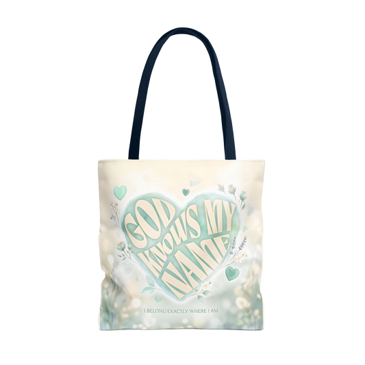 GOD KNOWS MY NAME, Carry Tote