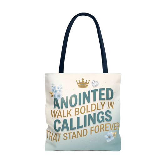 ANOINTED WALK BOLDLY, Carry Tote
