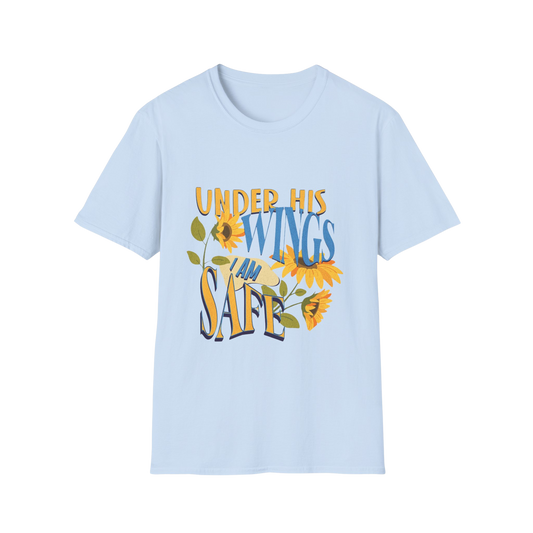Under His Wings, I Am Safe Faith-Based Apparel for Women & Men