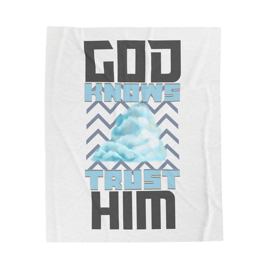 God Knows, Trust Him Scripture Throw