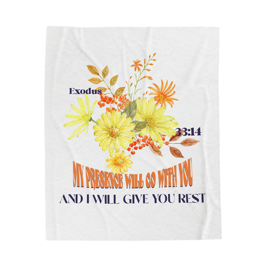 My Presence Will Go With You Scripture Throw