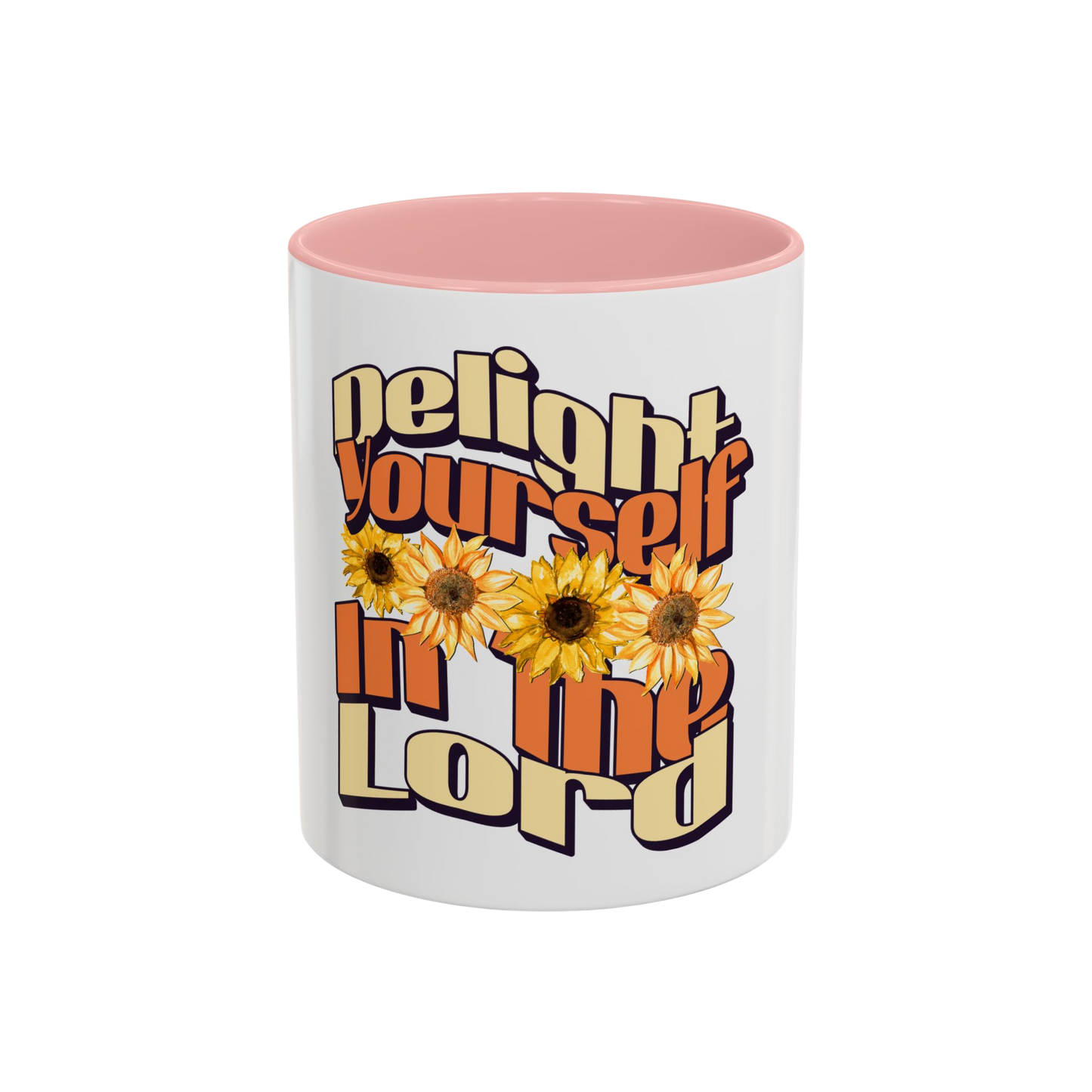 Delight Yourself in the Lord Christian Coffee Cup