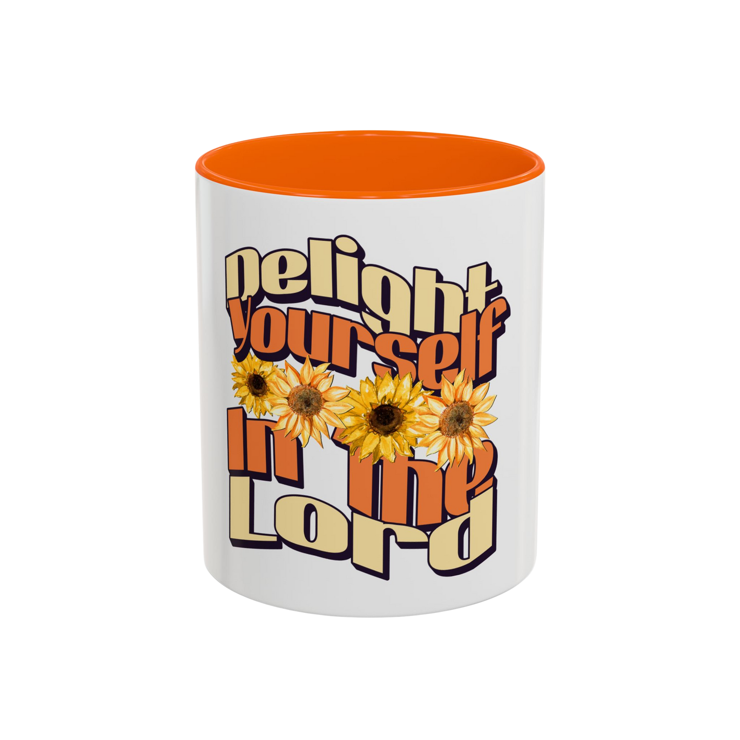 Delight Yourself in the Lord Christian Coffee Cup