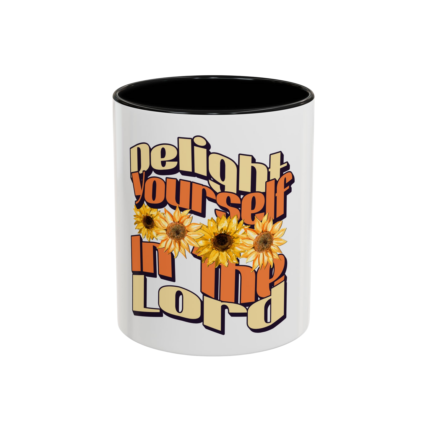 Delight Yourself in the Lord Christian Coffee Cup