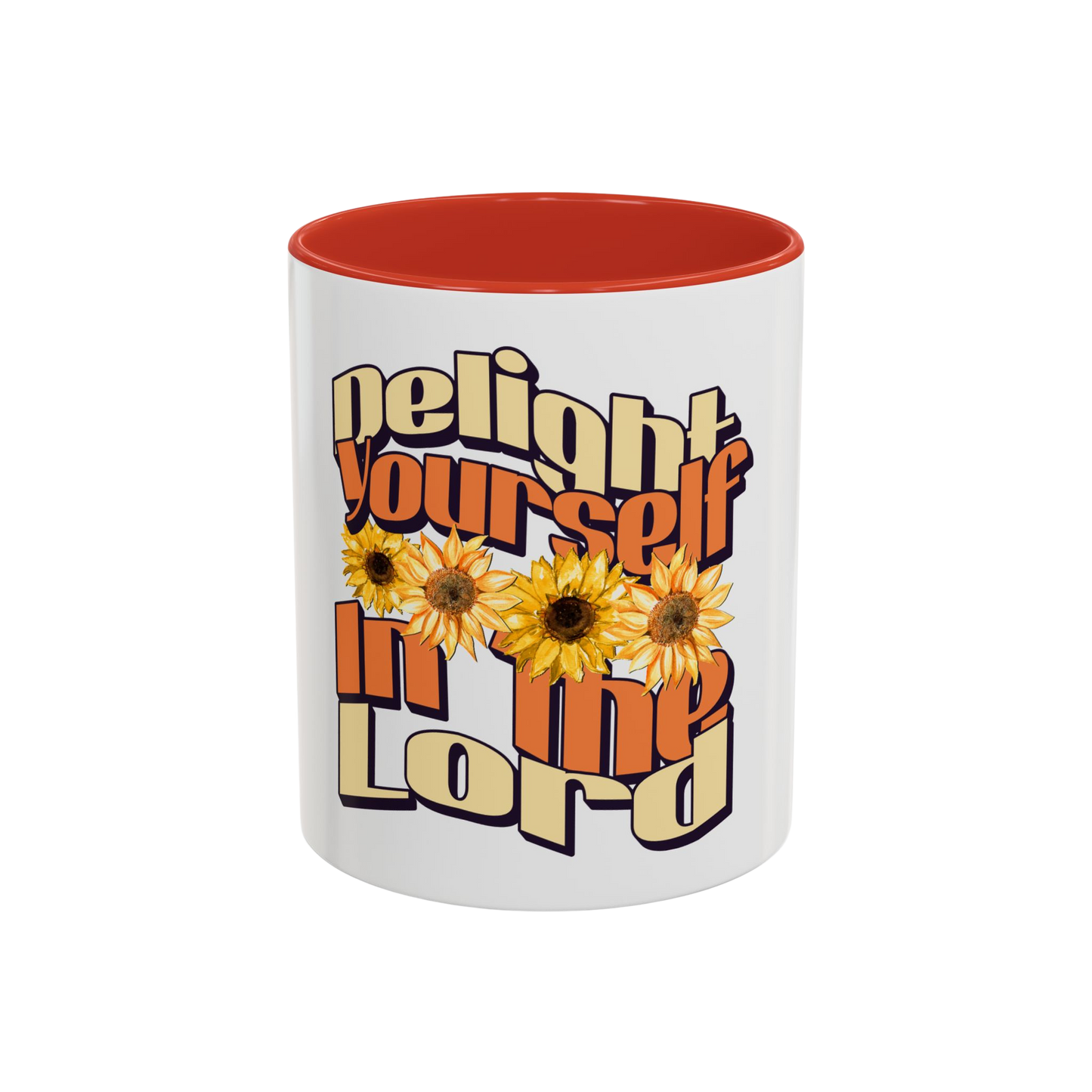 Delight Yourself in the Lord Christian Coffee Cup