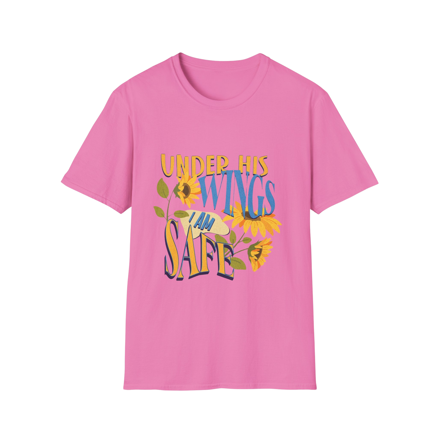 Under His Wings, I Am Safe Faith-Based Apparel for Women & Men