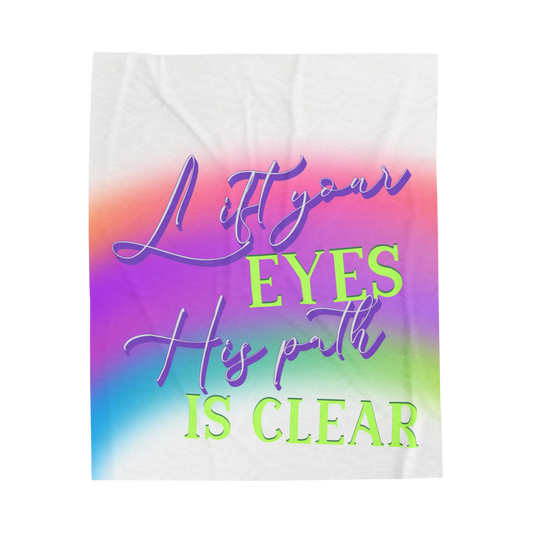Lift Your Eyes Scripture Throw