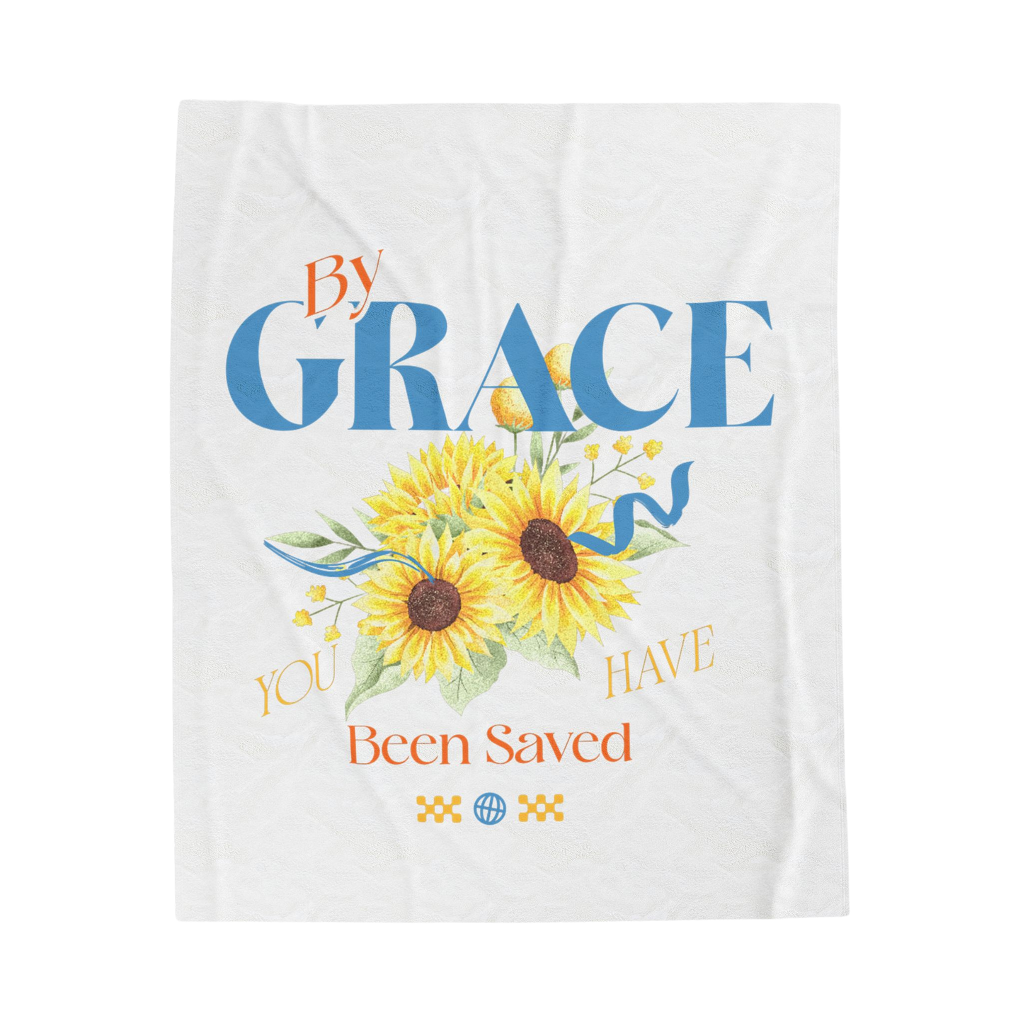 By Grace You Have Been Saved Scripture Throw