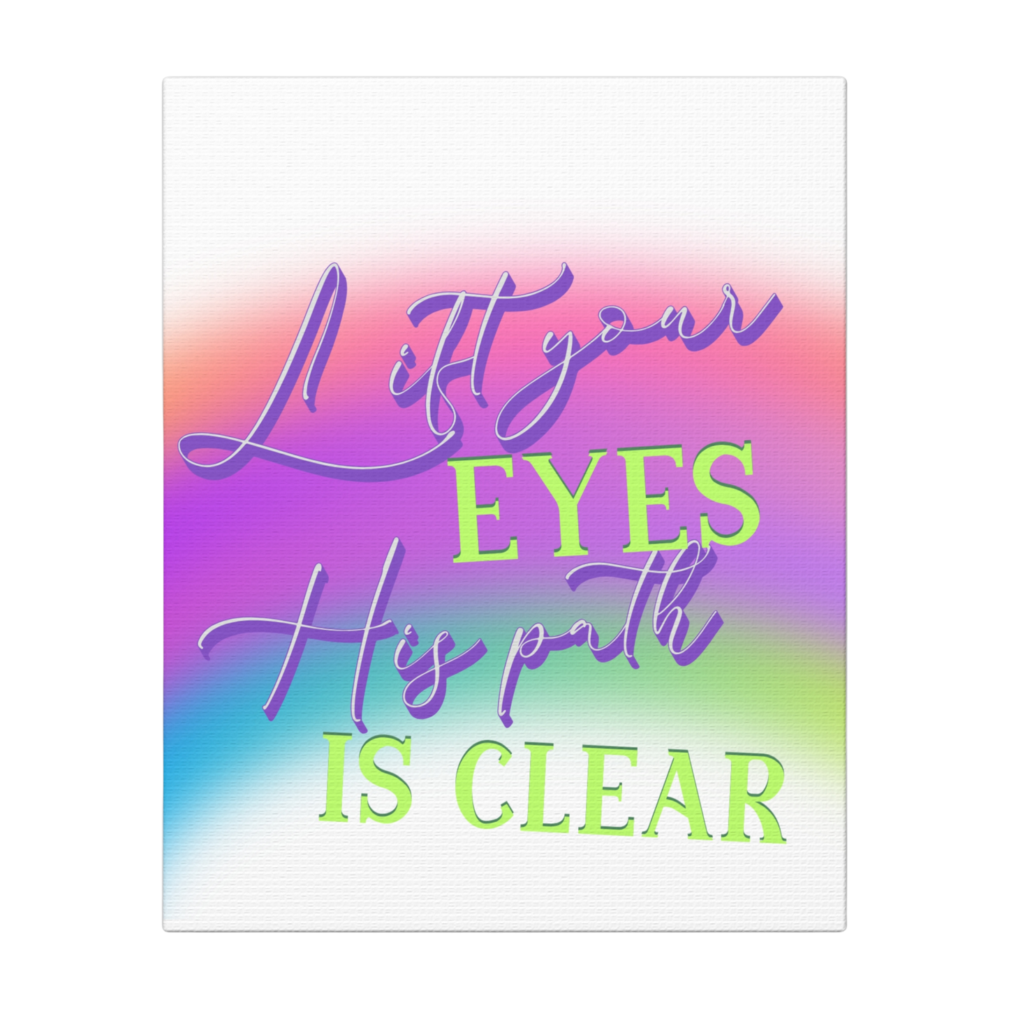 Lift Your Eyes Scripture Print