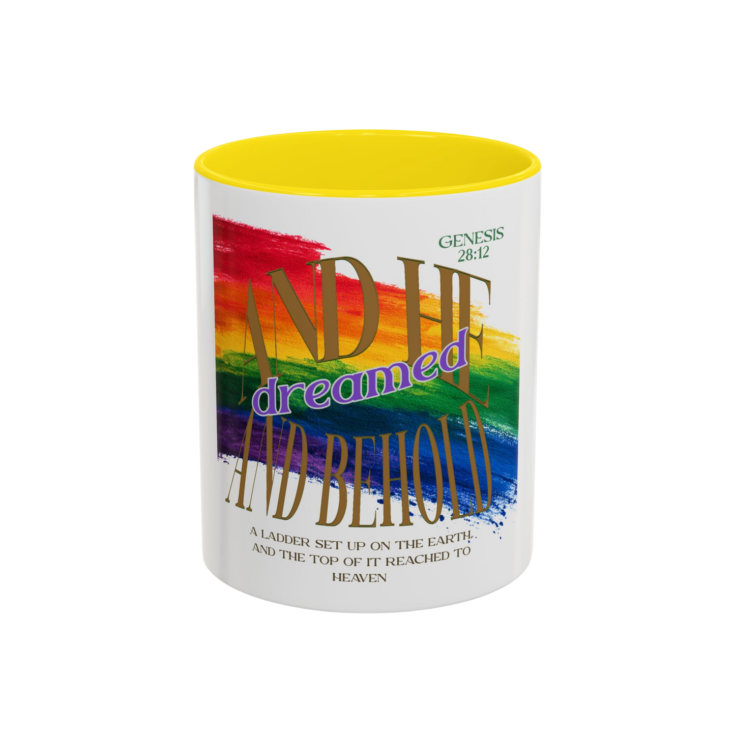 And He Dreamed Christian Coffee Cup