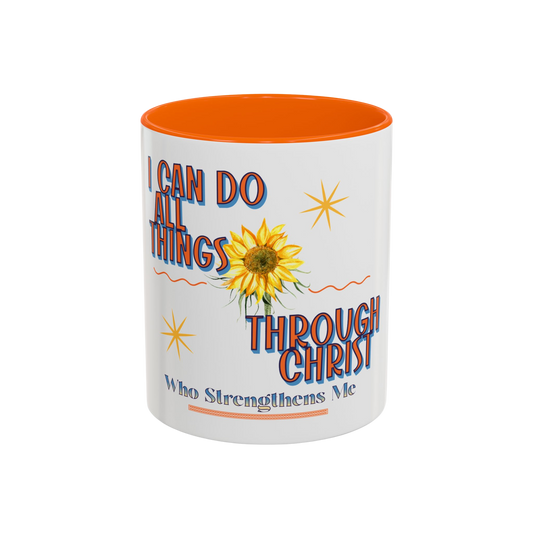 I Can Do All Things Through Christ Christian Coffee Cup