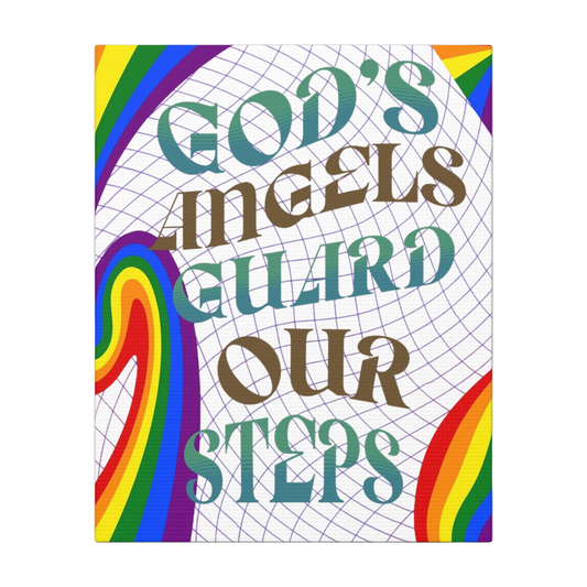 God’s Angels Guard Our Steps Scripture Print