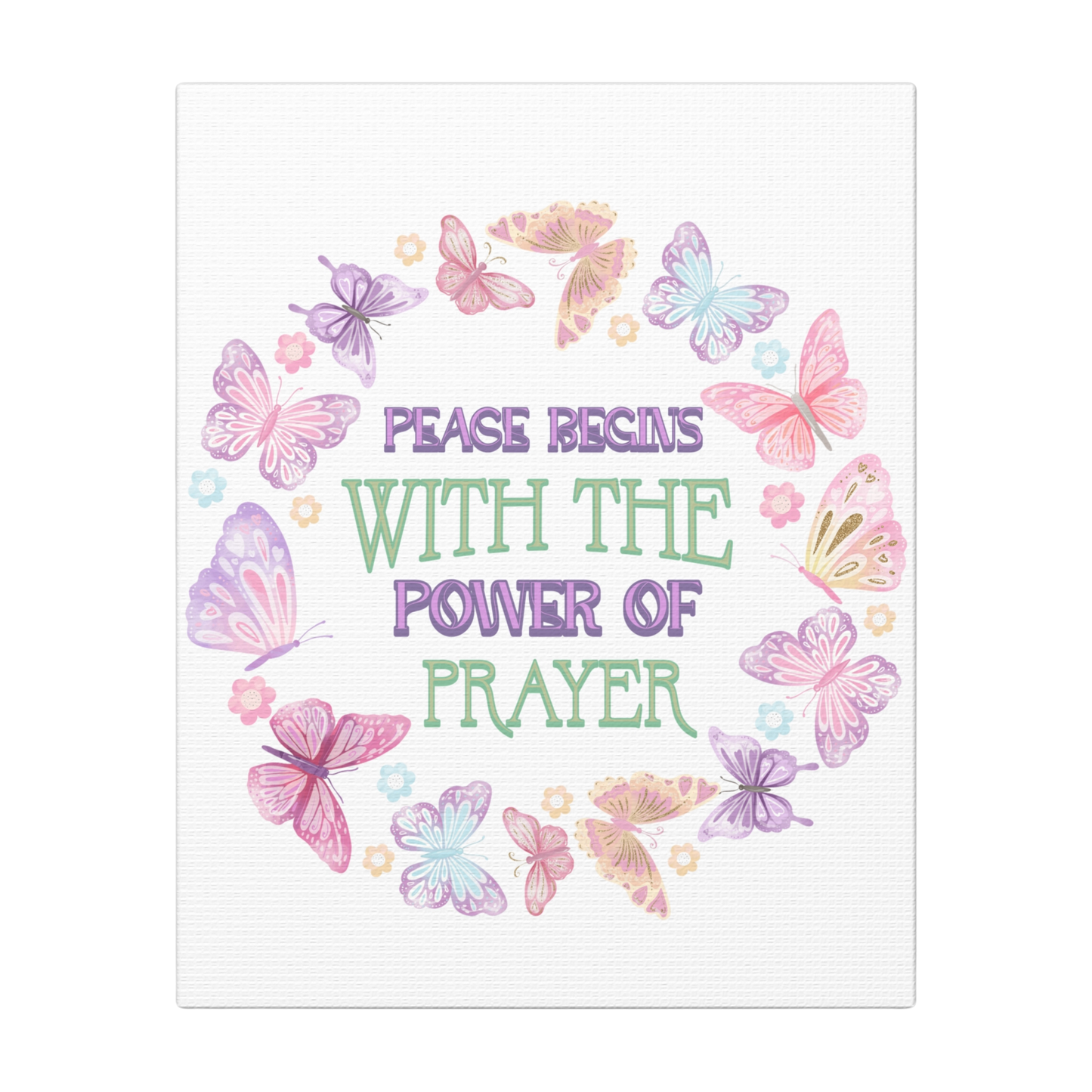 Peace Begins with the Power of Prayer Scripture Print