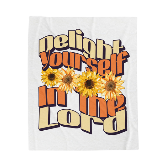 Delight Yourself in the Lord Scripture Throw