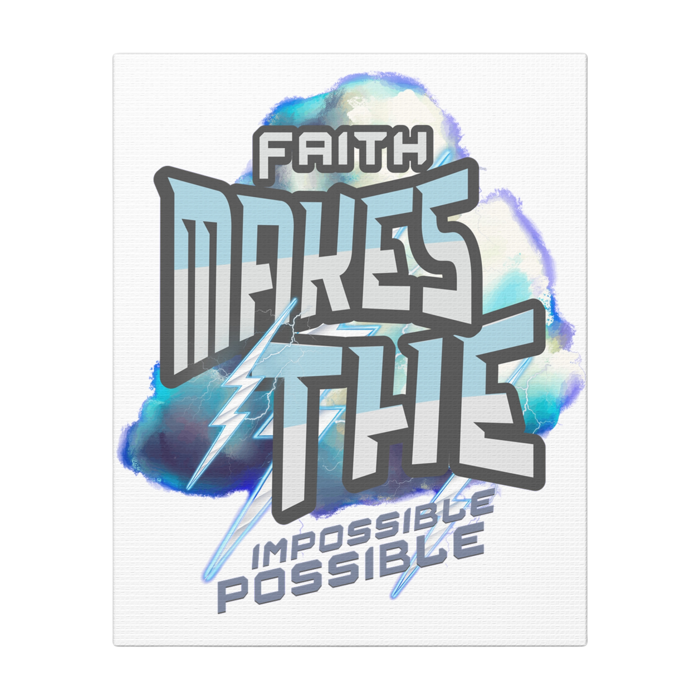 Faith Makes the Impossible Possible Scripture Print