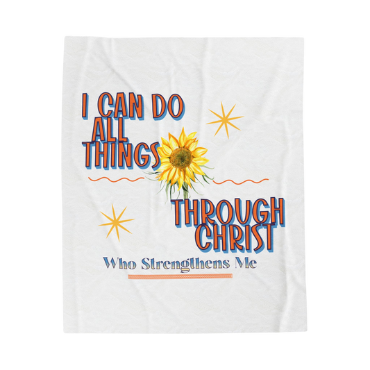I Can Do All Things Through Christ Scripture Throw