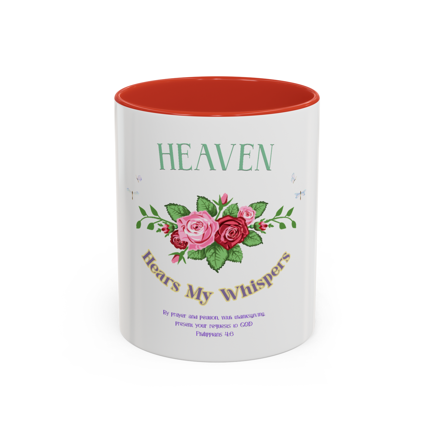 Heaven Hears My Whispers Christian Coffee Cup