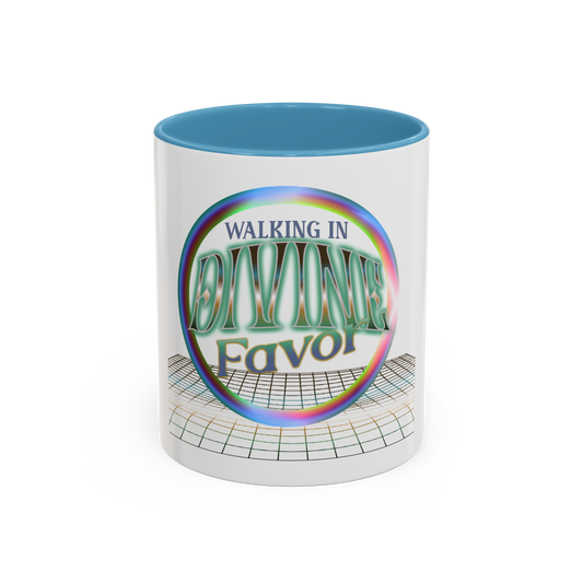 Walking In Divine Favor Christian Coffee Cup